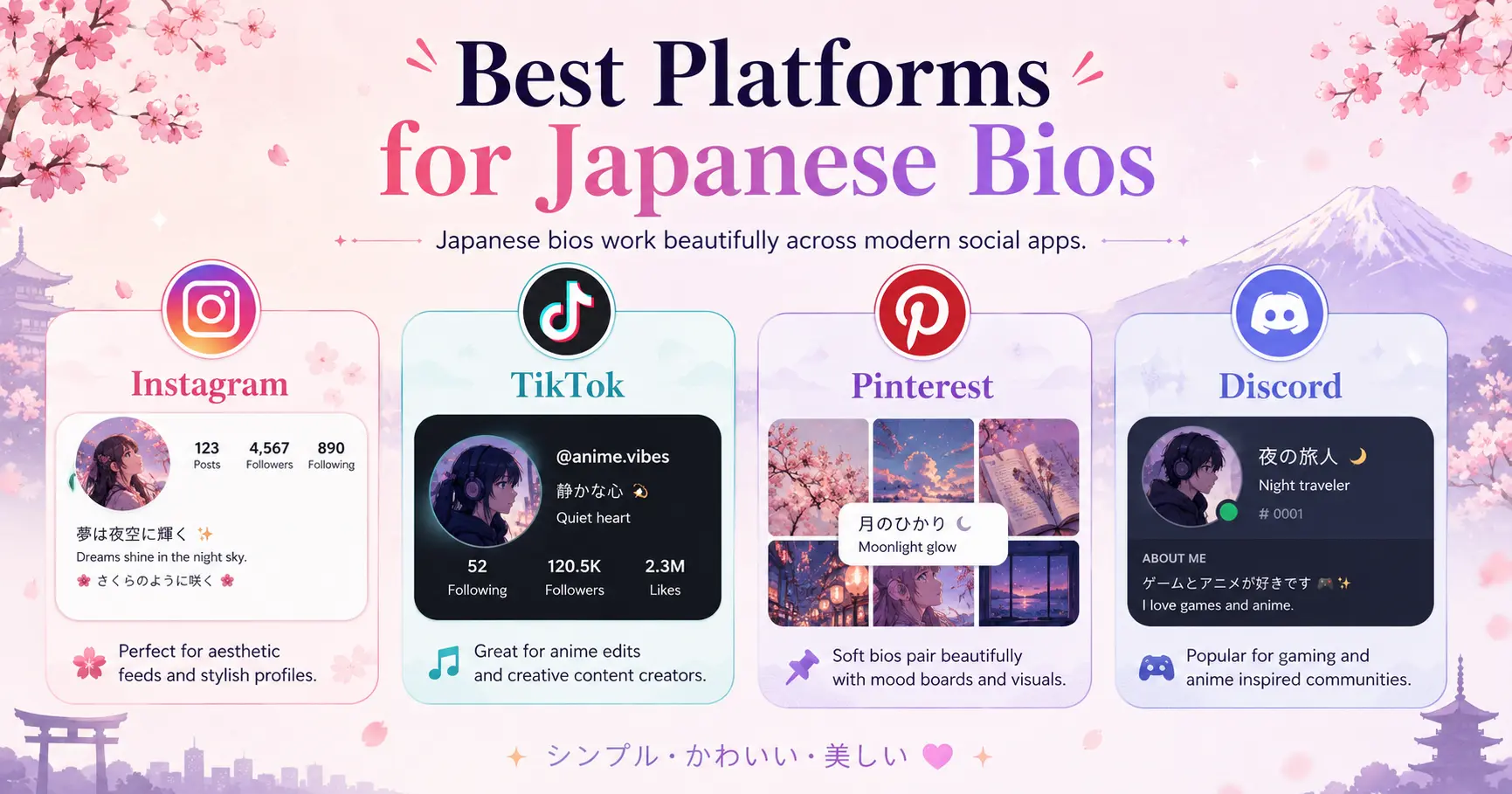 Best platforms for Japanese bios