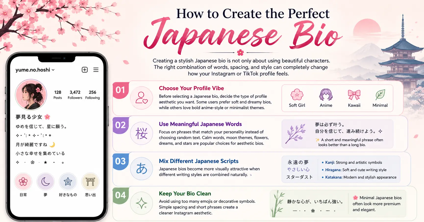 How to Create the Perfect Japanese Bio for Instagram and TikTok