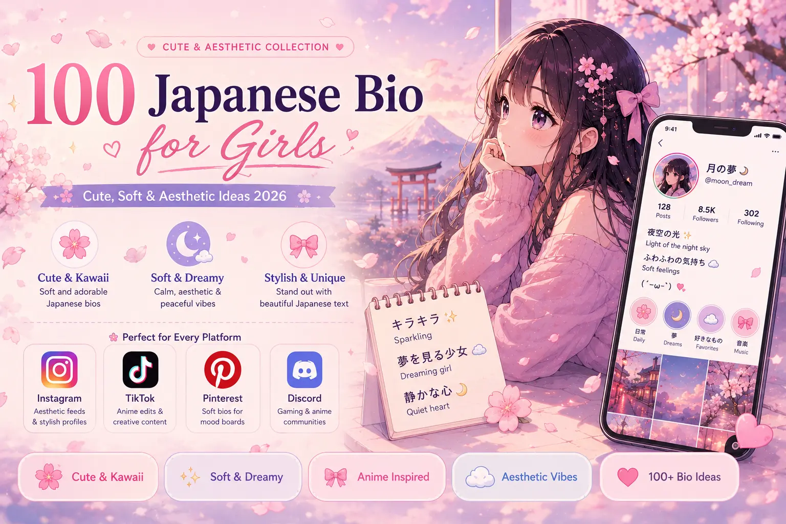 Cute Japanese Bio Ideas for Girls